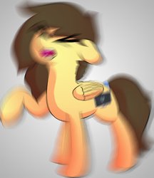 Size: 935x1080 | Tagged: safe, artist:feelingpeachy, artist:retro_hearts, oc, oc only, oc:retro hearts, pegasus, pony, female, mare, motion blur, solo