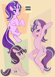 Size: 3100x4384 | Tagged: safe, artist:sharkizs, starlight glimmer, pony, unicorn, g4, bipedal, equal cutie mark, evil grin, female, frown, grin, looking at you, sitting, smiling, solo