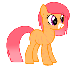 Size: 456x432 | Tagged: safe, artist:xylenneisnotamazing, oc, oc only, oc:stripes, hybrid, pony, zony, female, simple background, solo, transparent background