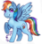 Size: 1188x1264 | Tagged: safe, artist:8bitgalaxy, rainbow dash, pegasus, pony, g4, colored sketch, female, raised hoof, simple background, sketch, solo, transparent background