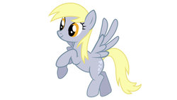 Size: 800x450 | Tagged: safe, derpy hooves, pegasus, pony, g4, female, mare, postybirb, simple background, solo, test, underp