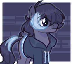 Size: 765x674 | Tagged: safe, artist:kazanzh, oc, oc only, earth pony, pony, clothes, hoodie, male, solo, stallion