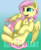 Size: 1024x1255 | Tagged: safe, artist:gleamydreams, fluttershy, pegasus, pony, g4, chest fluff, cute, female, flying, mare, obtrusive watermark, shyabetes, solo, spread wings, watermark, wings