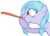 Size: 1024x737 | Tagged: safe, artist:xylenneisnotamazing, oc, oc only, oc:color pastel, earth pony, pony, female, mare, party horn, simple background, solo, transparent background