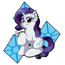 Size: 2000x2000 | Tagged: safe, artist:viejillox64art, rarity, pony, g4, female, fluffy, high res, solo, sticker