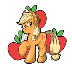 Size: 2000x2000 | Tagged: safe, artist:viejillox64art, applejack, earth pony, pony, g4, 2018, bronymexicon, cowboy hat, female, fluffy, hat, high res, simple background, smiling, smirk, solo, stetson, sticker, transparent background