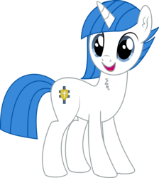 Size: 4545x5066 | Tagged: safe, artist:cyanlightning, oc, oc only, oc:clear sky, pony, unicorn, 2019 community collab, derpibooru community collaboration, g4, .svg available, absurd resolution, chest fluff, ear fluff, female, mare, simple background, solo, transparent background, vector