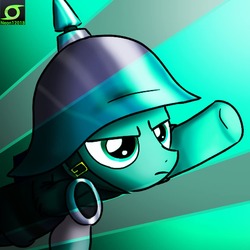 Size: 960x960 | Tagged: safe, artist:9987neondraws, maud pie, earth pony, pony, g4, female, pickelhaube, solo