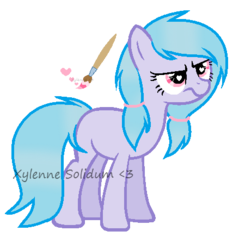 Size: 428x460 | Tagged: safe, artist:xylenneisnotamazing, oc, oc only, oc:color pastel, earth pony, pony, female, mare, simple background, solo, transparent background