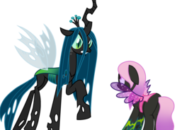 Size: 1024x752 | Tagged: safe, artist:cindystarlight, queen chrysalis, oc, changedling, changeling, g4, to where and back again, female, simple background, transparent background