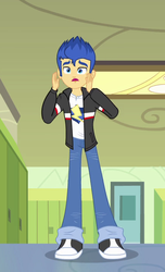 Size: 433x713 | Tagged: safe, screencap, flash sentry, equestria girls, g4, my little pony equestria girls, clothes, cropped, jacket, male, pants, shoes, sneakers, solo