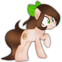 Size: 400x400 | Tagged: safe, artist:sunsetlicious, oc, oc only, oc:kukki-chan, earth pony, pony, bow, female, hair bow, mare, scrunchy face, simple background, solo, transparent background