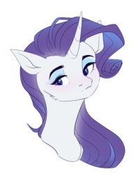 Size: 795x987 | Tagged: safe, artist:holocorn, rarity, pony, unicorn, g4, bust, female, mare, simple background, solo, transparent background