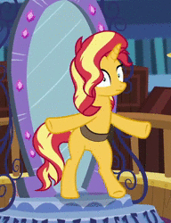 Size: 572x744 | Tagged: safe, screencap, sunset shimmer, twilight sparkle, alicorn, pony, unicorn, equestria girls, equestria girls series, forgotten friendship, g4, animated, cropped, female, flailing, in the human world for too long, sound, twilight sparkle (alicorn), webm