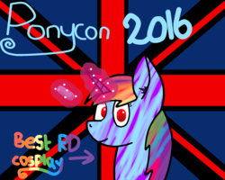 Size: 1280x1024 | Tagged: safe, artist:zero-colour, rainbow dash, oc, pony, g4, clothes, cosplay, costume, solo