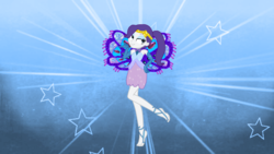 Size: 1280x720 | Tagged: safe, artist:gouhlsrule, artist:meimisuki, artist:user15432, rarity, fairy, equestria girls, g4, bare shoulders, barefoot, base used, clothes, crossover, enchantix, fairy wings, fairyized, feet, gloves, long gloves, rainbow s.r.l, solo, strapless, winged humanization, wings, winx, winx club, winxified
