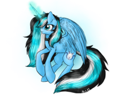 Size: 2048x1536 | Tagged: safe, artist:melonseed11, oc, oc only, oc:moonlight shadow, alicorn, pony, alicorn oc, female, mare, simple background, solo, transparent background