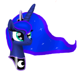 Size: 474x451 | Tagged: safe, artist:platinumdrop, princess luna, pony, g4, female, flockmod, simple background, solo, transparent background