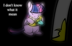 Size: 1248x805 | Tagged: safe, artist:shibitheshadowhound, princess celestia, twilight sparkle, mentally advanced series, g4, abuse, crying, engrish, female, filly, mrs. buzzy, sad, text, twilybuse, younger