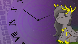 Size: 1920x1080 | Tagged: safe, artist:n', oc, oc only, oc:statue of time, pony, solo
