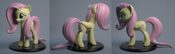 Size: 2704x843 | Tagged: safe, artist:hashbro, fluttershy, pony, g4, 3d, female, prototype, render, solo