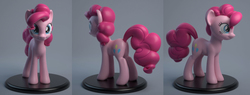 Size: 2196x834 | Tagged: safe, artist:hashbro, pinkie pie, earth pony, pony, g4, 3d, female, prototype, render, solo