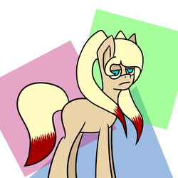 Size: 1400x1400 | Tagged: safe, artist:vbronny, oc, oc only, earth pony, pony, abstract background, female, mare, solo