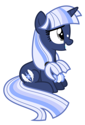 Size: 4615x6788 | Tagged: safe, artist:estories, oc, oc only, oc:silverlay, original species, pony, umbra pony, unicorn, g4, absurd resolution, female, mare, simple background, sitting, solo, transparent background, vector