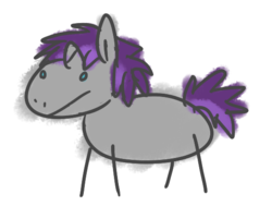 Size: 546x412 | Tagged: safe, artist:vbronny, oc, oc only, pony, unicorn, hooves, horn, male, simple background, solo, stallion, stickmare, stickpony, white background