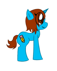 Size: 390x490 | Tagged: safe, artist:puccafangirl, oc, oc only, pony, unicorn, brown mane, cutie mark, ponysona, side view, simple background, solo, transparent background