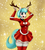 Size: 2900x3240 | Tagged: safe, artist:shamziwhite, coco pommel, earth pony, anthro, g4, adorasexy, breasts, christmas, cleavage, clothes, cocobetes, costume, cute, female, glitter, happy, high res, holiday, horns, looking at you, mare, miniskirt, santa costume, sexy, skirt, smiling, solo, standing, stockings, suit, thigh highs, zettai ryouiki