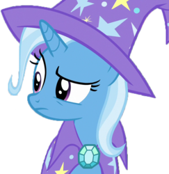 Size: 699x720 | Tagged: dead source, safe, artist:kayman13, trixie, pony, g4, background removed, cape, clothes, female, hat, simple background, solo, transparent background, trixie's cape, trixie's hat