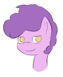 Size: 437x537 | Tagged: safe, artist:vbronny, oc, oc only, earth pony, pony, bust, female, looking at you, mare, portrait, simple background, smiling, solo, white background
