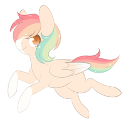 Size: 3300x3300 | Tagged: safe, artist:veincchi, oc, oc only, pegasus, pony, female, heart eyes, high res, mare, solo, wingding eyes