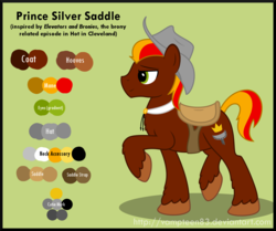 Size: 1224x1024 | Tagged: safe, artist:vampteen83, oc, oc only, oc:silver saddle, earth pony, pony, hat, reference sheet, solo