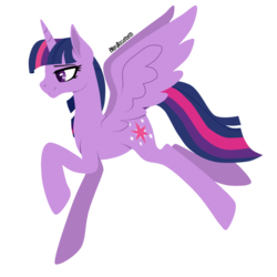 Size: 1024x1024 | Tagged: safe, artist:scape-goats, part of a set, twilight sparkle, alicorn, pony, g4, cutie mark, female, mare, simple background, smiling, solo, spread wings, transparent background, twilight sparkle (alicorn), ultimate twilight, wings