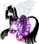 Size: 2263x2588 | Tagged: safe, artist:manekineko11, alicorn, pony, clothes, crossover, female, high res, kimono (clothing), mare, ponified, simple background, solo, transparent background, xxxholic, yuuko ichihara