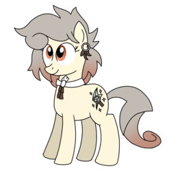 Size: 1000x1000 | Tagged: safe, artist:toyminator900, oc, oc only, oc:osha, earth pony, pony, ear piercing, earring, female, jewelry, mare, piercing, simple background, smiling, solo, standing, transparent background