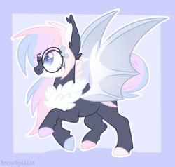 Size: 3064x2912 | Tagged: safe, artist:dreamyeevee, oc, oc only, oc:aiko, bat pony, pony, high res, solo