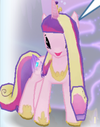 Size: 239x302 | Tagged: safe, gameloft, princess cadance, pony, g4, cropped, cute, cutedance, female, happy, hi anon, meme, smiling, solo