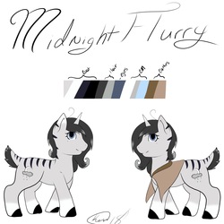 Size: 3000x3000 | Tagged: safe, artist:kensynvalkry, oc, oc:midnightflurry, clothes, female, filly, high res, parents:oc x oc, reference sheet