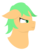 Size: 3000x3880 | Tagged: safe, artist:alltimemine, oc, oc only, unnamed oc, earth pony, pony, bust, female, floppy ears, high res, inkscape, lineless, mare, portrait, profile, simple background, smiling, solo, transparent background, vector