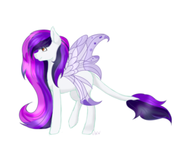 Size: 1024x976 | Tagged: safe, artist:kimyowolf, oc, oc only, oc:lunaria annua, pony, female, glimmer wings, mare, simple background, solo, transparent background