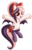 Size: 2396x3746 | Tagged: safe, artist:sethisto, oc, oc only, oc:sweet velvet, bat pony, pony, bat pony oc, bow, clothes, cute, female, hair bow, high res, mare, open mouth, smiling, socks, stockings, thigh highs