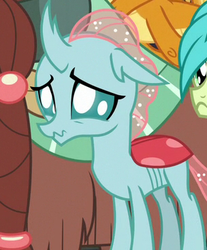 Size: 304x368 | Tagged: safe, screencap, ocellus, sandbar, changedling, changeling, g4, school daze, cropped, cute, diaocelles, female, frown, offscreen character, sad, sadorable, solo focus, wavy mouth