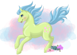 Size: 1000x708 | Tagged: safe, artist:dreamcrystalart, artist:sd-dreamcrystal, tootsie, earth pony, pony, g1, blushing, female, mare, simple background, solo, transparent background