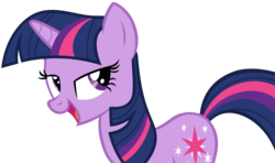 Size: 5554x3296 | Tagged: safe, artist:andoanimalia, twilight sparkle, pony, unicorn, g4, owl's well that ends well, faic, female, lidded eyes, mare, open mouth, simple background, solo, transparent background, unicorn twilight, vector