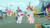 Size: 1185x667 | Tagged: safe, artist:jawsandgumballfan24, cozy glow, rumble, pegasus, pony, g4, season 8, angry, colt, cozybuse, eyes closed, female, filly, foal, male, ponyville, ponyville market, sad, yelling