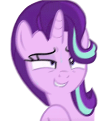 Size: 538x600 | Tagged: safe, edit, starlight glimmer, pony, unicorn, g4, animated, female, gif, mare, out of context, solo, vibrating