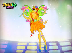 Size: 750x550 | Tagged: safe, artist:user15432, sunset shimmer, fairy, equestria girls, g4, clothes, crossover, crown, dress, dress up who, dressup, dressup game, dressupwho, fairy wings, fairyized, high heels, jewelry, magic wand, necklace, rainbow s.r.l, regalia, shoes, solo, wings, winx club, winxified